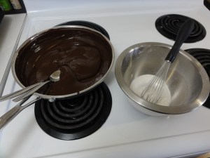 Ratio of chocolate to flour