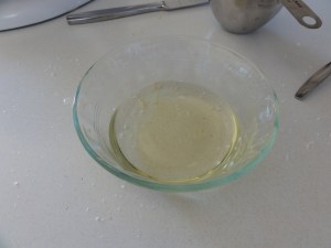 Melted coconut oil