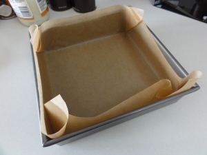 8x8 lined baking pan