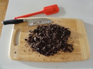 Chopped chocolate