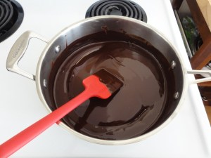 Smoothly melted chocolate