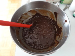 Double chocolate walnut cookie dough