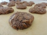 Double chocolate walnut cookie closeup