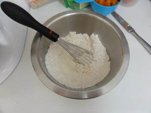 Pre-mixing flour
