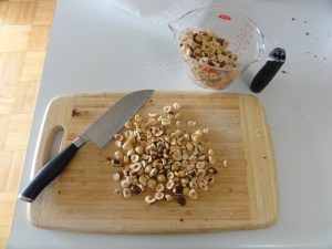 Chopped hazelnuts