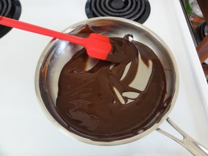 Melted chocolate and butter