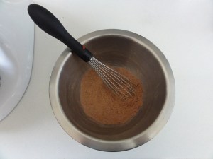 Dry ingredients mixed