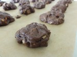 Triple chocolate hazelnut cookies