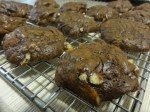 Double chocolate macadamia cookies