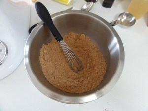 Dry ingredients mixed