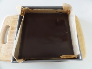 Topping chilled until just set