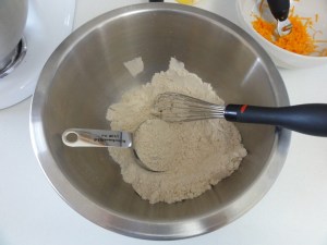Scooping out dry ingredients