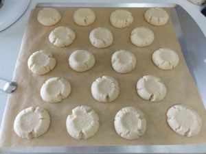 Half-way baked cookie dough