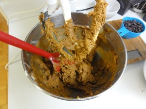 Wet ingredients mixed