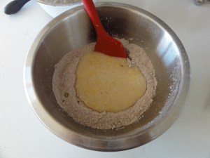 Wet and dry ingredients