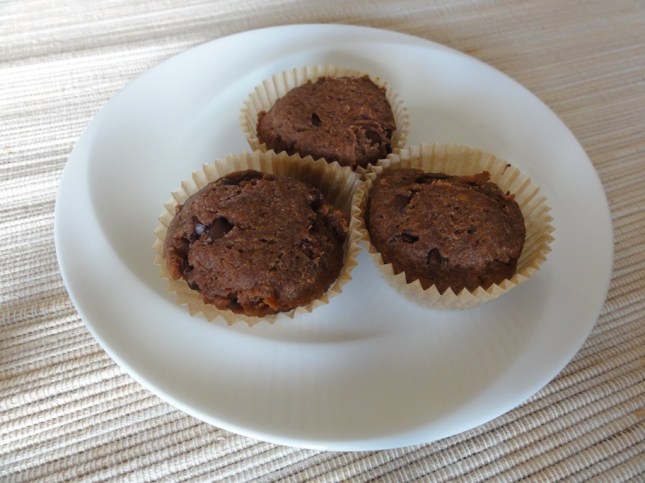 Banana chocolate chip mini brownies
