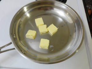 Butter in a pan