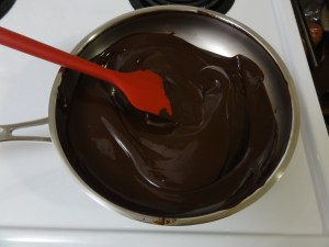 Melted butter and chocolate