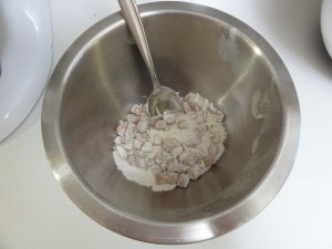 Floured chopped caramels