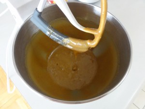 Wet ingredients beaten together